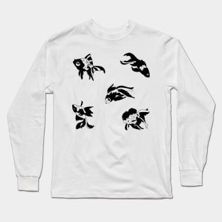 Fish Sticker Long Sleeve T-Shirt